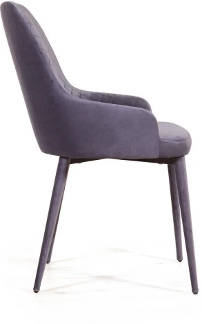 Стул Douglas ромб, бархат серый 27 Top Concept (21439)