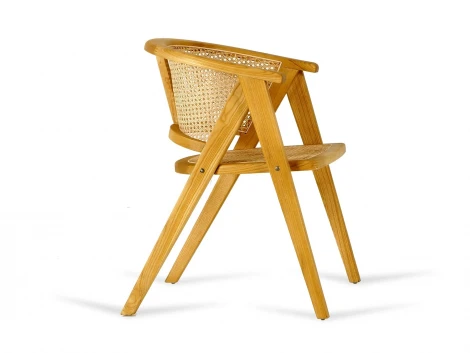 Комплект стульев Teve 2 шт. ОГОГО Обстановочка! 966319 (Массив,Дерево,Ротанг/Бежевый)