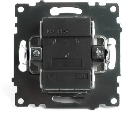 Выключатель двухклавишный (золото) Stekker Катрин 49216