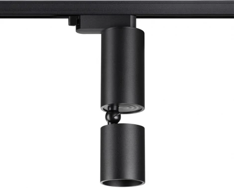 Светильник трековый однофазный трехжильный Novotech Tubo 359321 черный LED 10W 85-265V 3000K 1100Лм (220V, круглые)