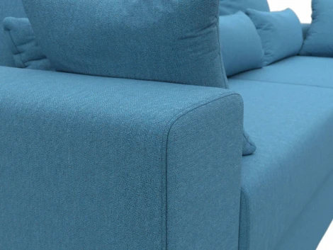 Диван прямой Майами (Голубой/Рогожка) Лига Диванов арт.121155