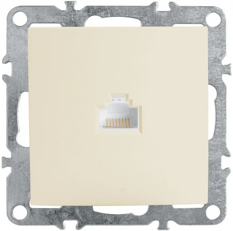 Розетка Ethernet RJ-45 (слоновая кость) Stekker Эрна 39325
