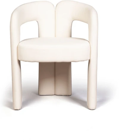 Полукресло Top Concept Angie, ткань, велюр молочный