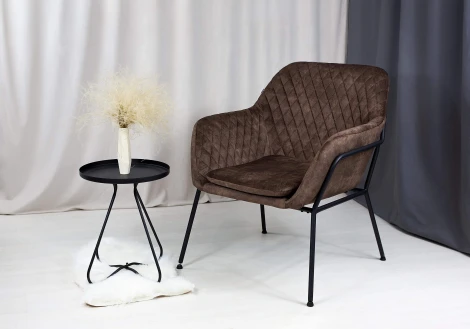 Кресло Sheffilton SHT-AMS2-2 кофейный трюфель/черный муар от фабрики Sheffilton