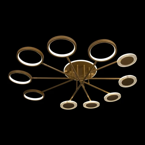 Потолочная люстра на штанге Megan 10164M Gold (LED, 220V, круглые, кольцо)