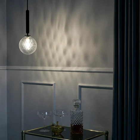 Подвесной светильник Raffin Black/Transparent ImperiumLoft Raffin01 (177910-26) (220V, на проводе, шар)