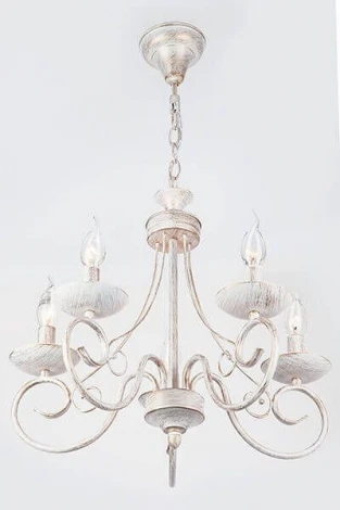 Подвесная люстра Eurosvet 22404 22404/5 белый с золотом