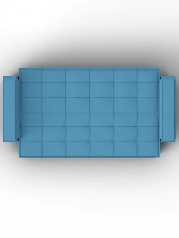 Диван-книжка Лига-067 (ДВП,Дерево/Пластик/Рогожка/Голубой) Лига Диванов 129828