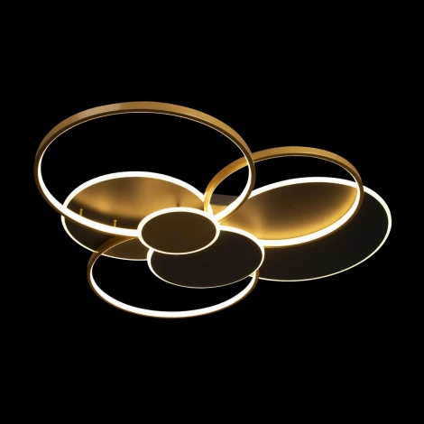 Потолочная люстра на штанге Megan 10163 Black (LED, 220V, круглые, кольцо)