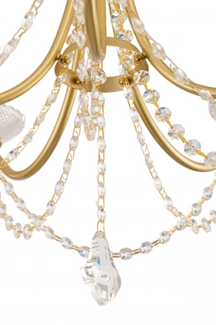 Подвесная люстра Freya Zoe FR2009PL-05G (220V, на цепи, свеча)