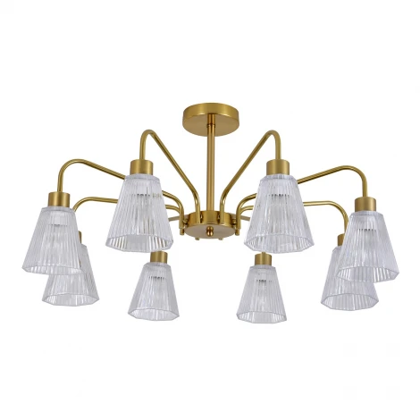 Потолочная люстра на штанге Escada Berzelia ES0000029 150001/8R E14*40W Copper