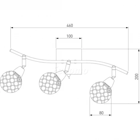 Спот Eurosvet Mirage 20042/3 золото
