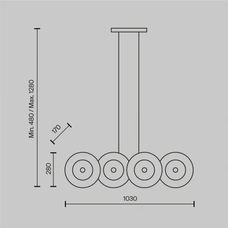 Потолочная люстра на штанге Maytoni Aster MOD007PL-08G1 (220V)