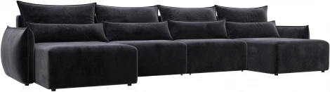 Диван П-образный Лига-051 НПБ Лонг Лига Диванов (Велюр) арт.128694