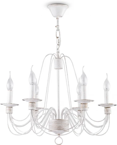 Подвесная люстра Freya Velia FR2046-PL-06-WG (220V, на цепи, подсвечник, свеча)
