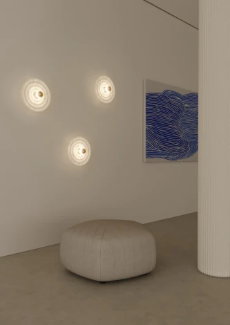 Настенный светильник Aromas del Campo Wave A1053/10/Shiny gold + 1094/30