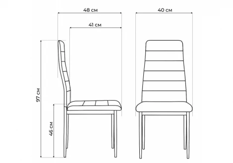 Обеденный стул Woodville DC2-001 искусственная кожа белый / белый