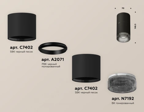 Накладной точечный светильник Ambrella Techno Spot XS7402162 (220V, круглые)
