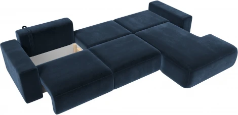 Диван угловой Лига-036 НПБ Классик Лонг правый угол Лига Диванов (Велюр) арт.127796