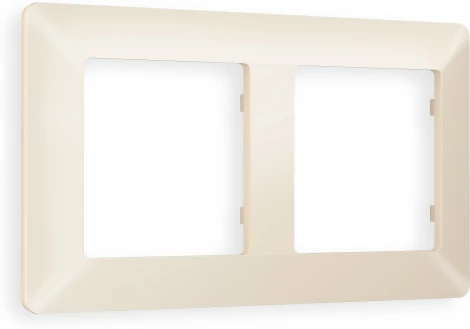 Рамка Ambrella Volt ALFA Line (Бежевый матовый) 2-ая AF110332