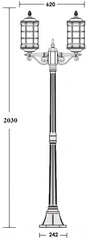 Наземный фонарь Oasis Light BARSELONA 81208A Gb