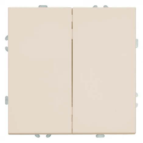 Выключатель двухклавишный (кашемир, soft touch) Stekker Эмили 49892