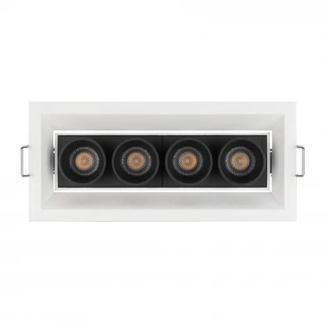 Светильник линейный встраиваемый LED MS-ORIENT-BUILT-TURN-TC-S67x150-10W Warm3000 (WH-BK, 30 deg, 230V) (Arlight, IP20 Металл) 031929