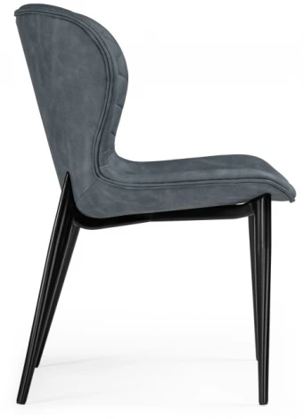 Стул Woodville на металлокаркасе Катабучи ткань kiprus 12 / черный глянец 528501