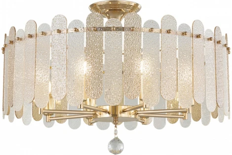 Потолочная люстра хрустальная на штанге Arte Milano Sorrento-3109 373109/8/80/580 GD (220V)