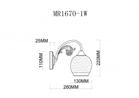 Бра MyFar Nika MR1670-1W (220V)