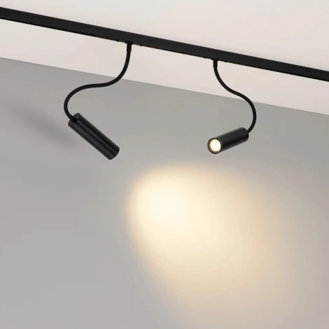 Трековый светильник MAG-MICROCOSM-SPOT-FLEX-R26-5W Warm3000 (BK, 24 deg, 24V) (Arlight, IP20 Металл) 051786