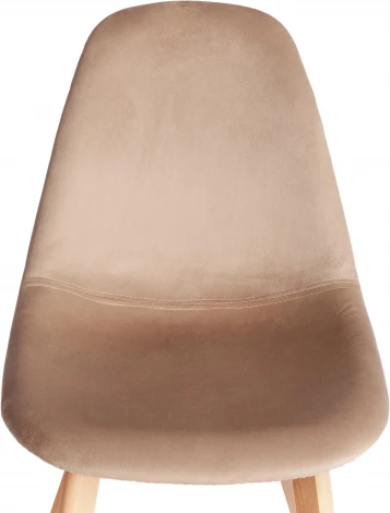 Стул CINDY SOFT (mod. C1021F1-1) / 1 шт. в упаковке (Велюр,Дерево бук /Коричневый)