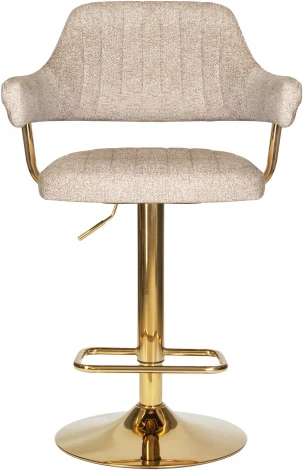 Стул барный DOBRIN CHARLY GOLD (бежевый твид (LEO26))