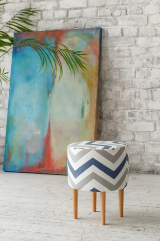 Пуф Dreambag Лекко Скандинавия Сине-Серый 13608