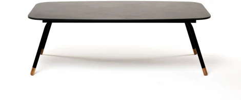 "Верона" журнальный стол из HPL 120х65, H40, каркас черный муар, цвет столешницы "серый гранит" 4SIS арт.УТ-00007156