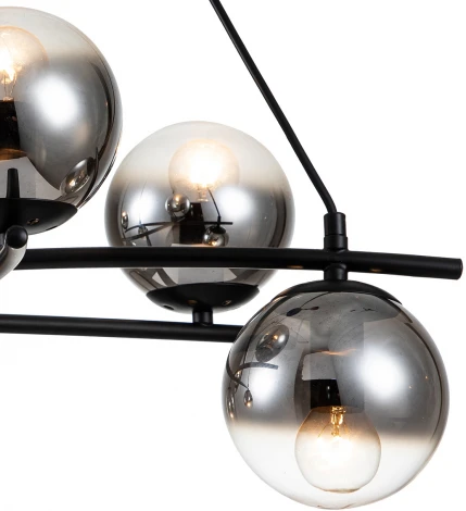 Подвесной светильник Balance 1119/6S E14*40W Black (220V, на проводе, шарики)