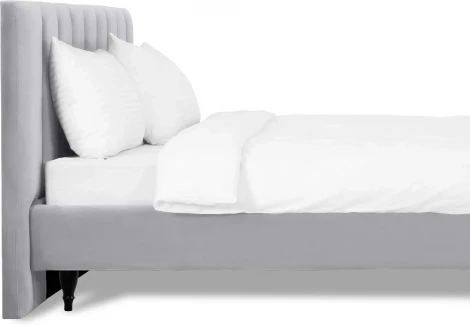 Кровать Queen II Sofia L 1600 ОГОГО (арт.577446), (Ткань/Серый)