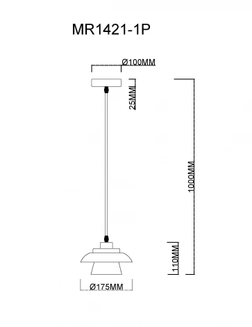 Подвесной светильник MyFar Renata MR1421-1P (220V)
