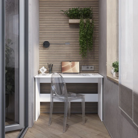 Стол письменный БТС Берг ПС-01, Белый