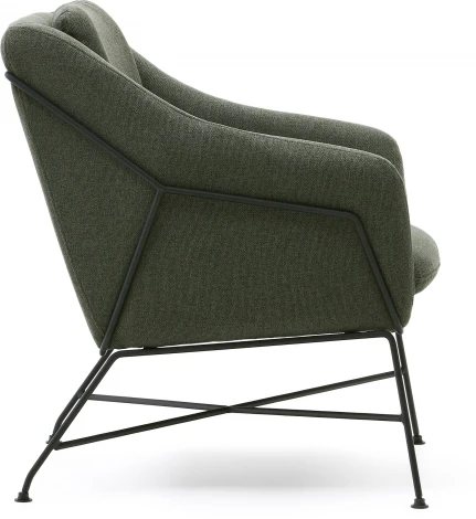 Brida Кресло зеленое на черных стальных ножках La Forma (ex Julia Grup) арт.181451
