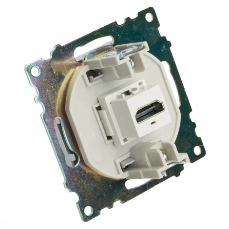 Розетка HDMI (серебро) Stekker Катрин 50061