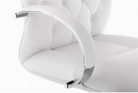 Компьютерное кресло Woodville Osiris white / satin chrome 15425