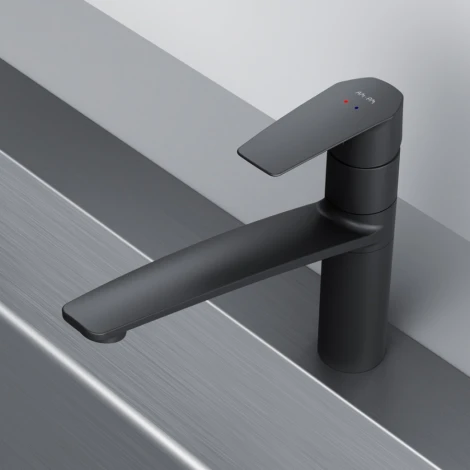 Смеситель AM.PM Gem F90A00022 для кухонной мойки, черный