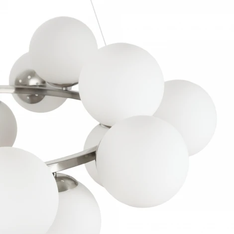 Подвесная люстра MyFar Aerton MR1949-20P (220V, на тросе, шарики, молекулы)