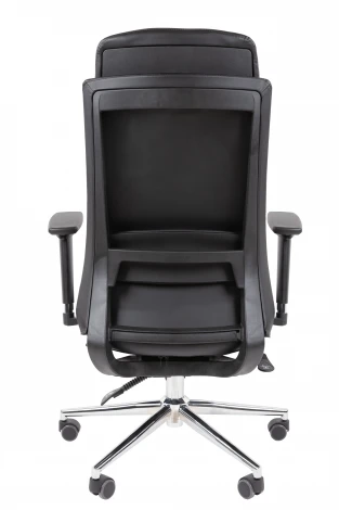 Офисное кресло Chairman 500LUX Россия экокожа черный 7184480