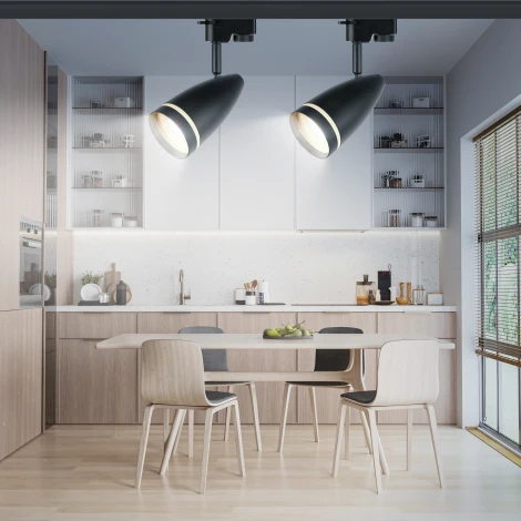 Трековый светильник ЭРА TR49 - GU10 BK (220V)