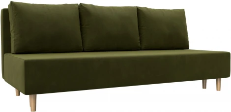 Диван прямой Лига-033 (Зеленый/Микровельвет) Лига Диванов арт.121081