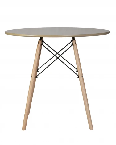 Стол обеденный CHELSEA`80 (ножки светлый бук, столешница бежевая)