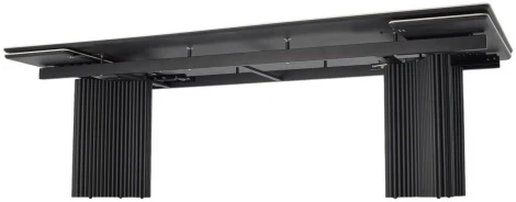 Стол АДАЖИО 240 (320) см цвет ПАНДОРА (PANDORA), керамика / Черный каркас M-City 64409