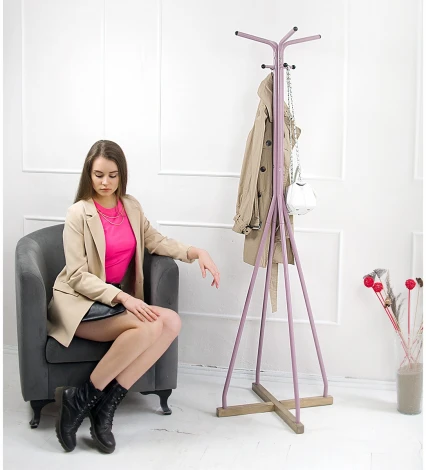 Вешалка напольная Галилео 218 розовый/шимо от фабрики Mebelik